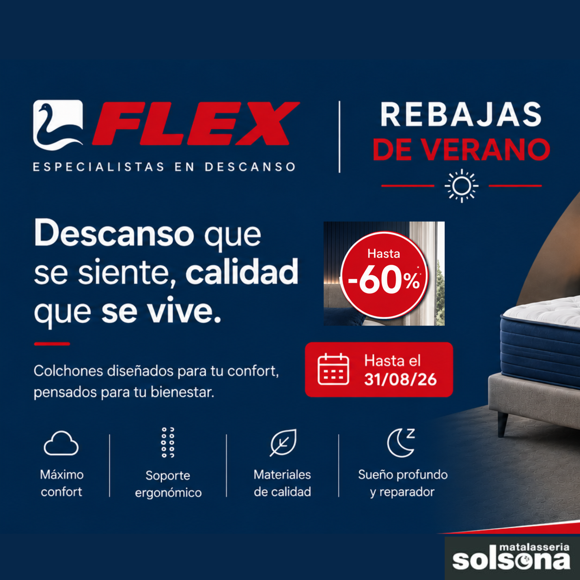 marca flex comprar online colchones