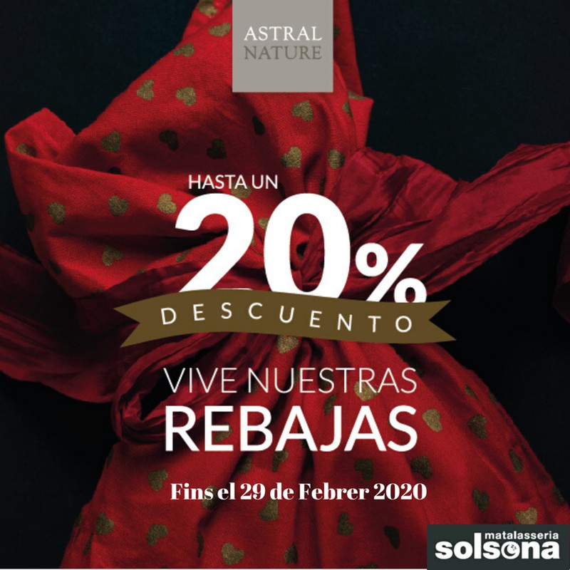 20% de descompte en matalassos naturals Astral Nature