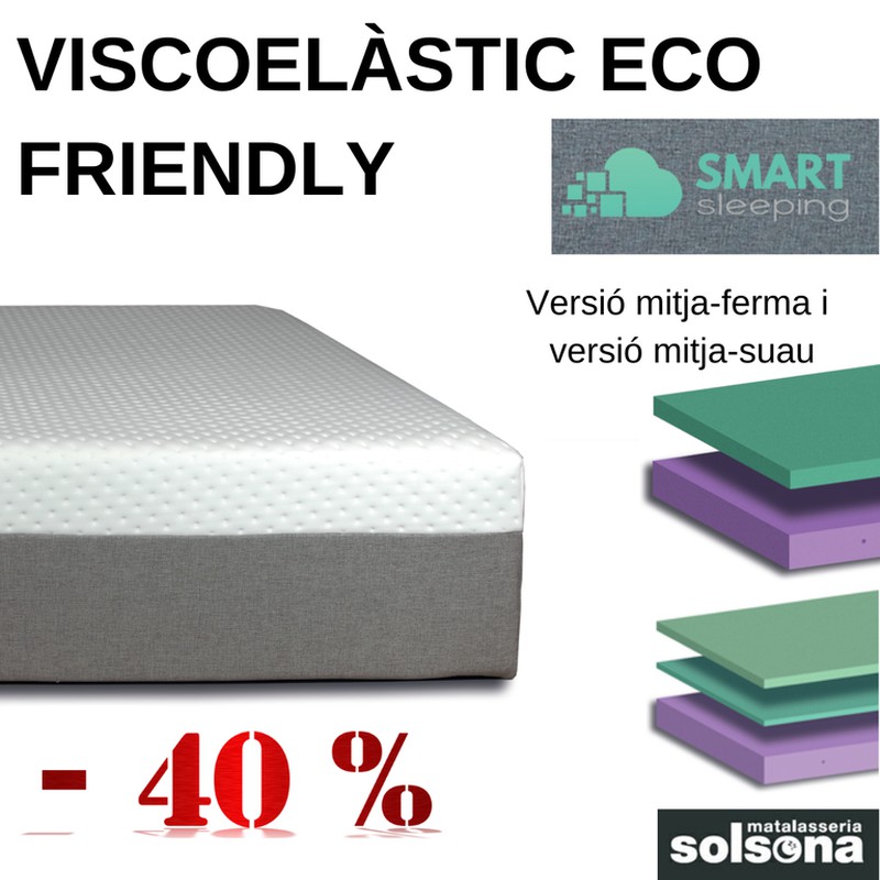 Oferta lanzamiento 40% de descuento en colchón Eco Friendly de Smart