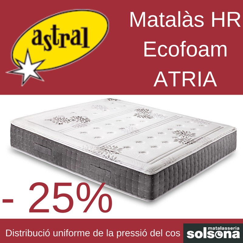 25% de descuento colchón ATRIA de la marca Astral