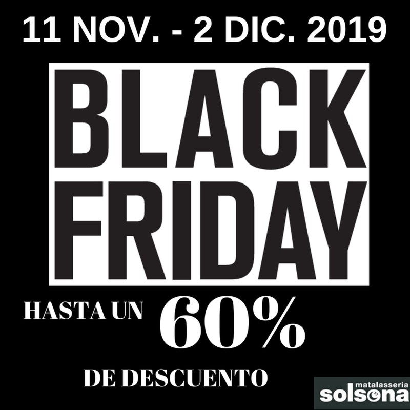 Black Friday en Solsona Descanso: hasta el 60% de descuento!