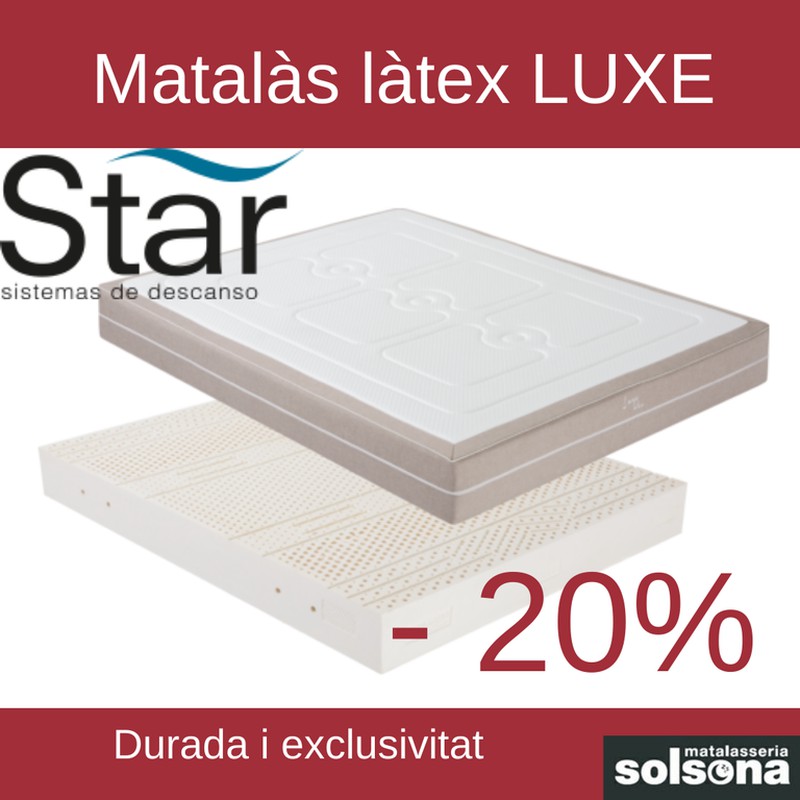 20% de descuento en colchón latex Luxe marca Star