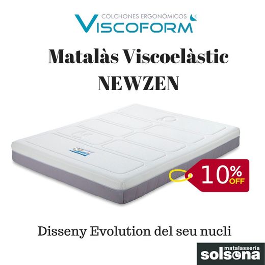10% de descuento en Colchón Viscoelástica NewZen Viscoform