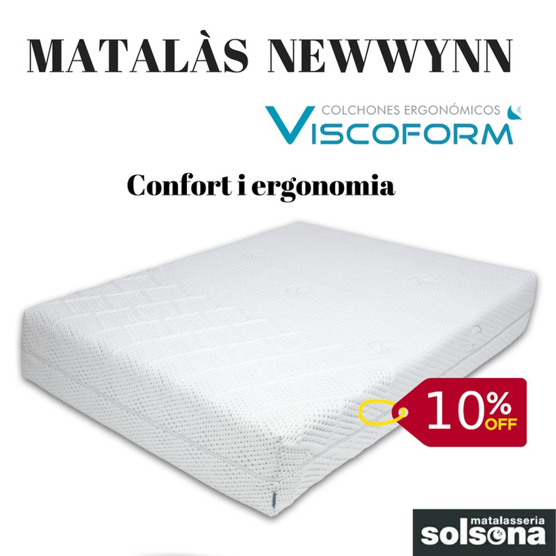 10% de descompte en Matalàs Viscoelàstic Newwynn Viscoform