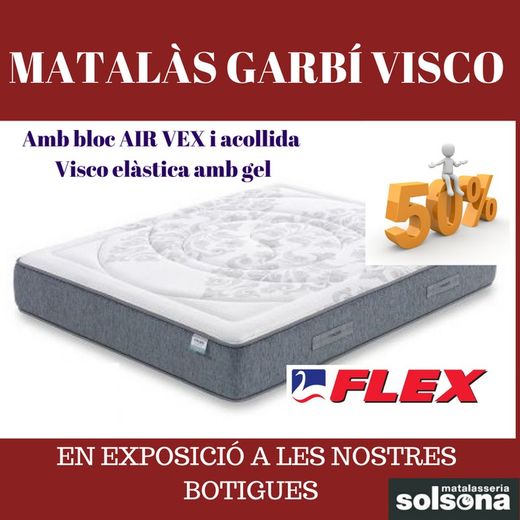 50% de descuento en Colchón Garbí Visco marca Flex