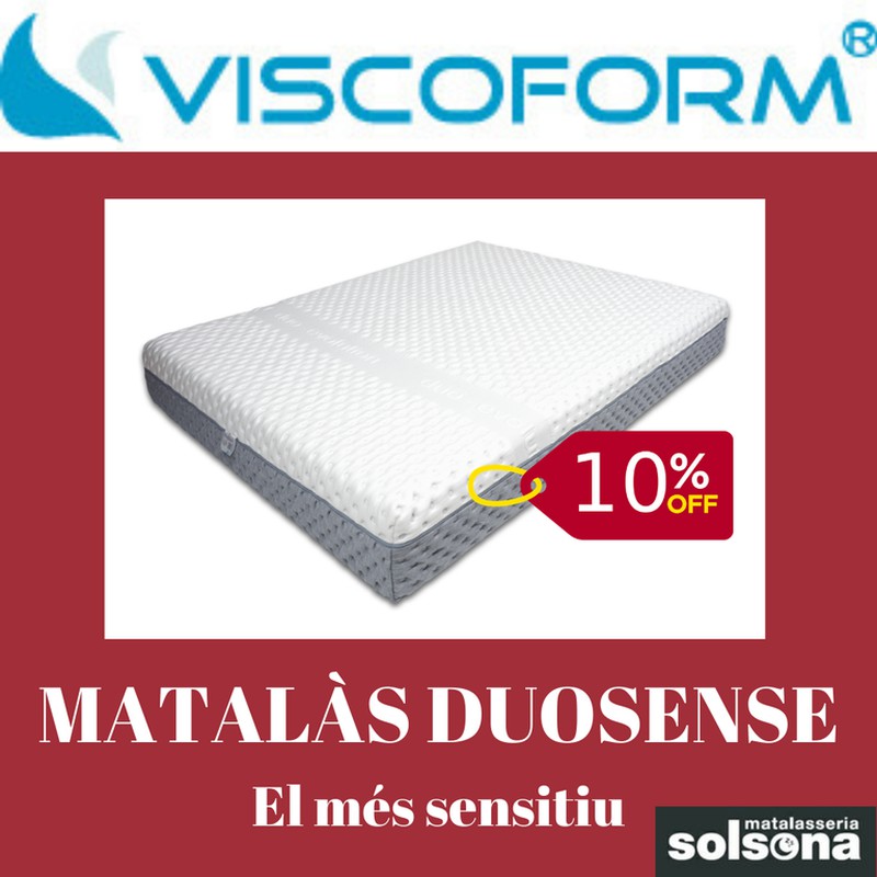 10% de descompte en el Matalàs Viscoelàstic Duosense Viscoform