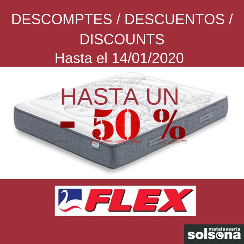 Descuentos de hasta el 50% en la marca Flex