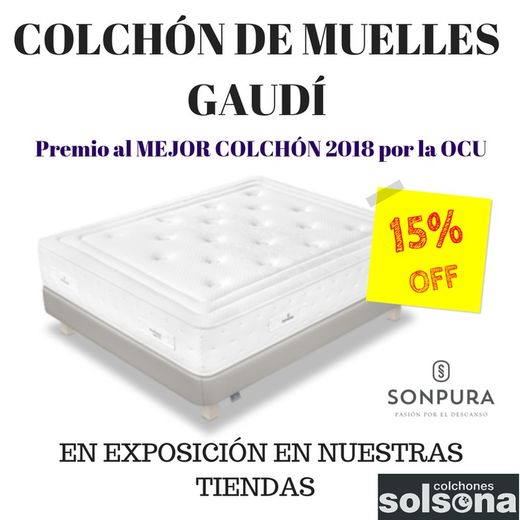 15% de descuento: colchón de muelles Gaudí de la marca Sonpura