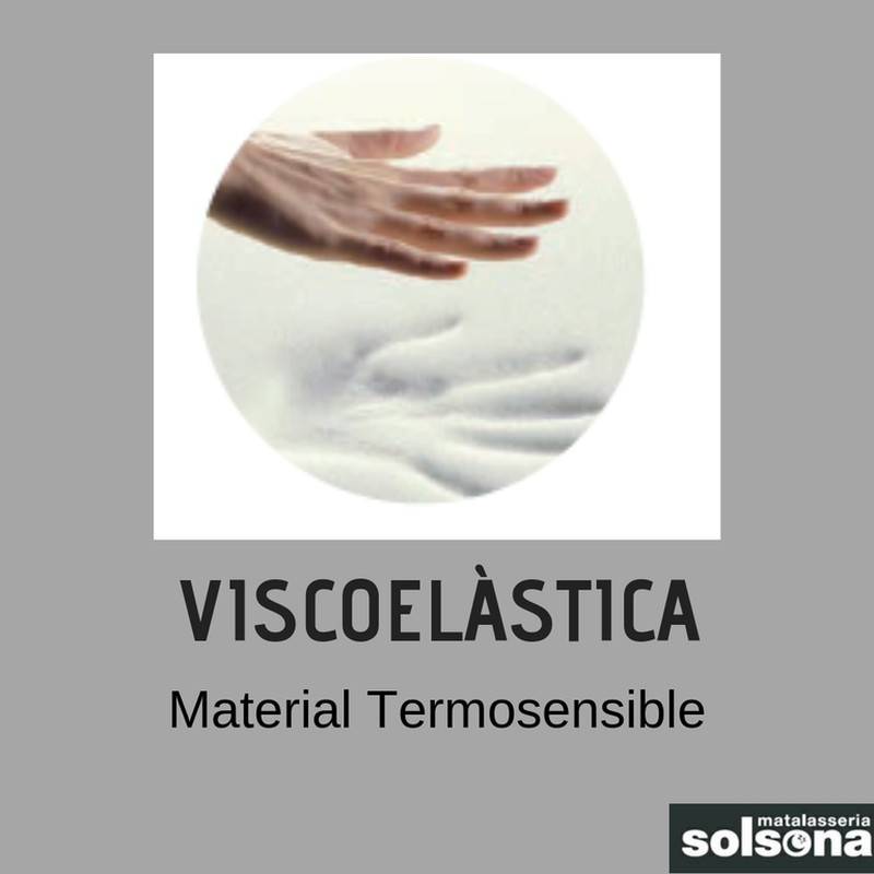 Viscoelástica: material termosensible Solsona Descanso