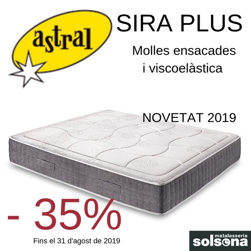 35% de descompte en el matalàs Sira Plus d'Astral