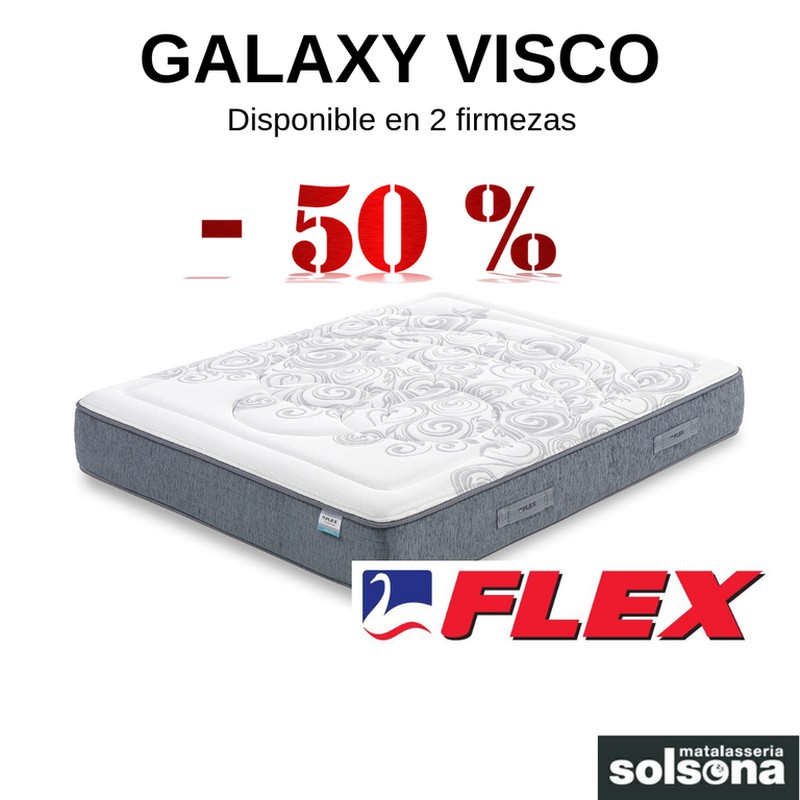 50% de descompte en el matalàs Galaxy Visco de Flex