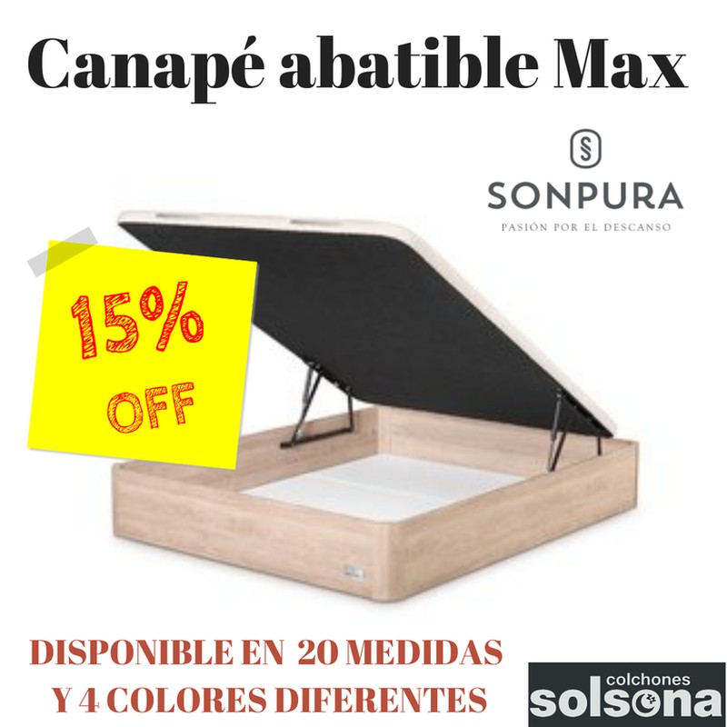 Canapé abatible Max de Sonpura 15% de descuento