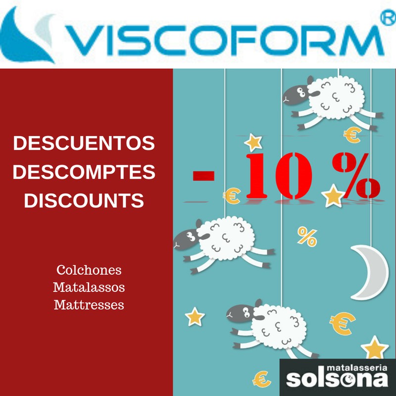 Descomptes 10% en matalassos Viscoform