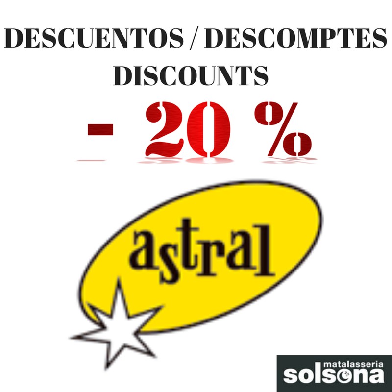 Descompte 20% marca Astral