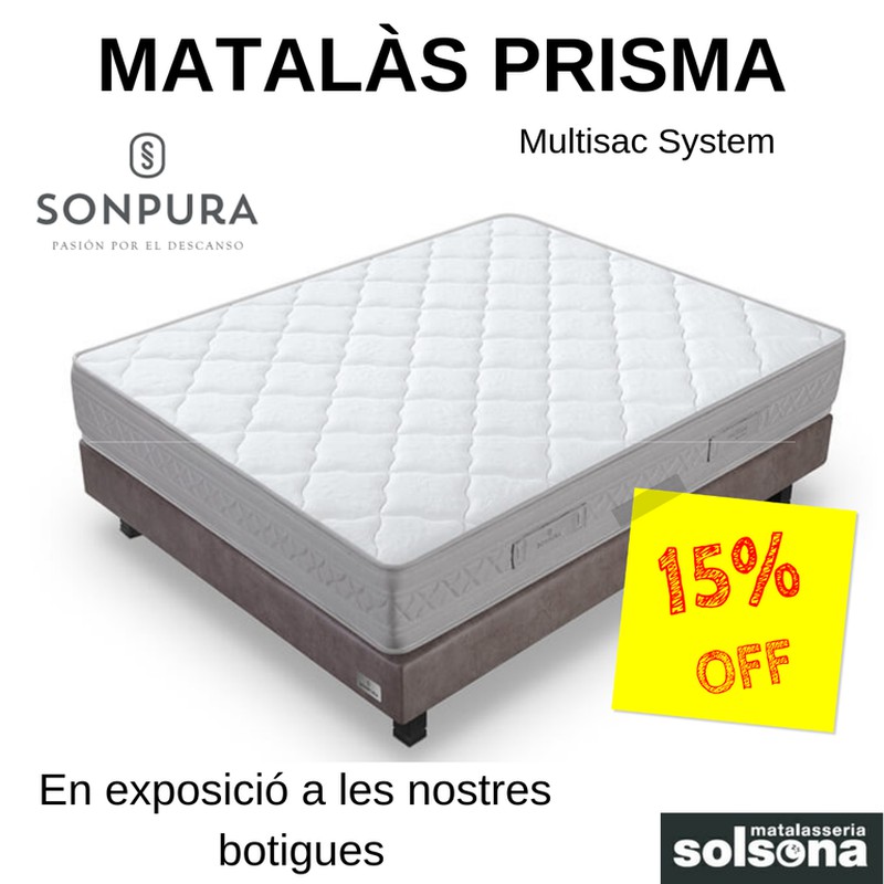 Matalàs Prisma de Sonpura amb el 15% de descompte!