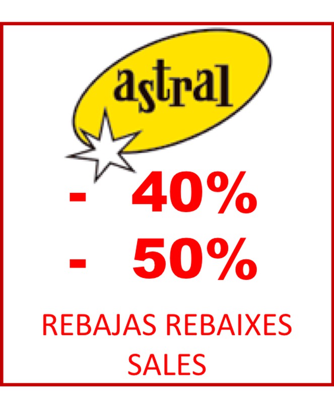 Rebajas enero 2019 Astral