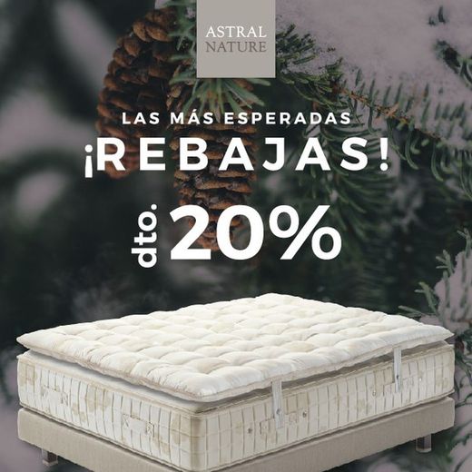 Rebajas 20% en colchones naturales de Astral Nature