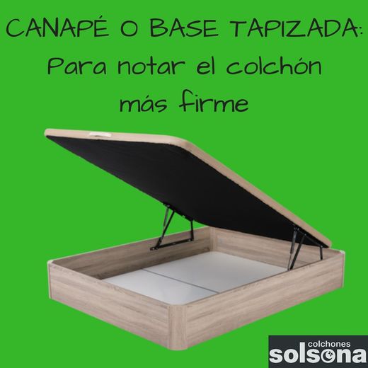 Canapé o base tapizada
