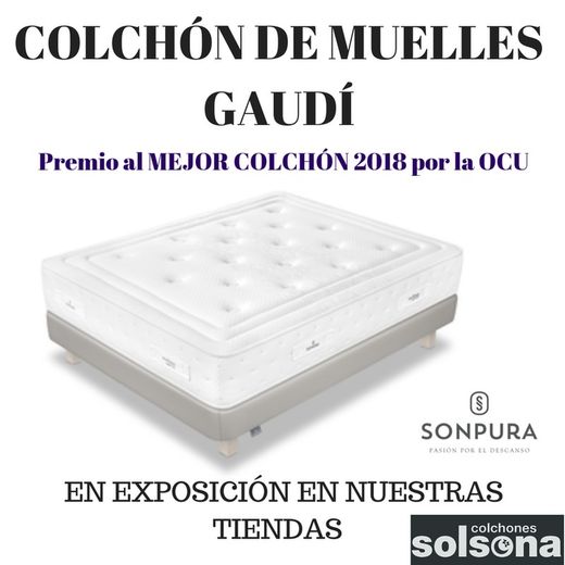 Colchón de muelles Gaudí marca Sonpura