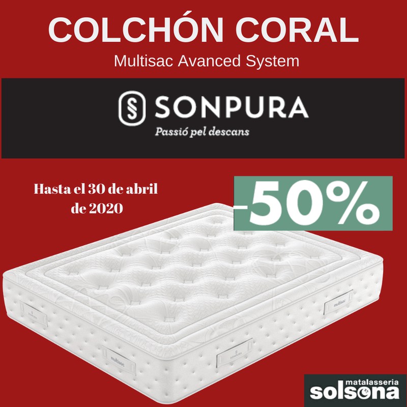 Novetat Sonpura 2020: Matalàs Coral al 50% de descompte