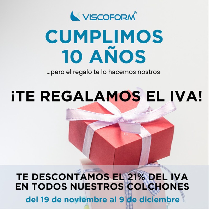 10 ANIVERSARIO VISCOFORM: PRECIOS SIN IVA