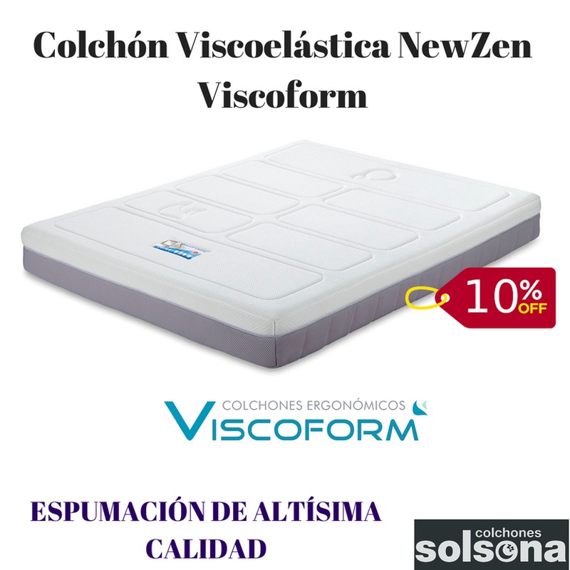 Oferta 10% descuento Colchón Viscoelástica NewZen Viscoform