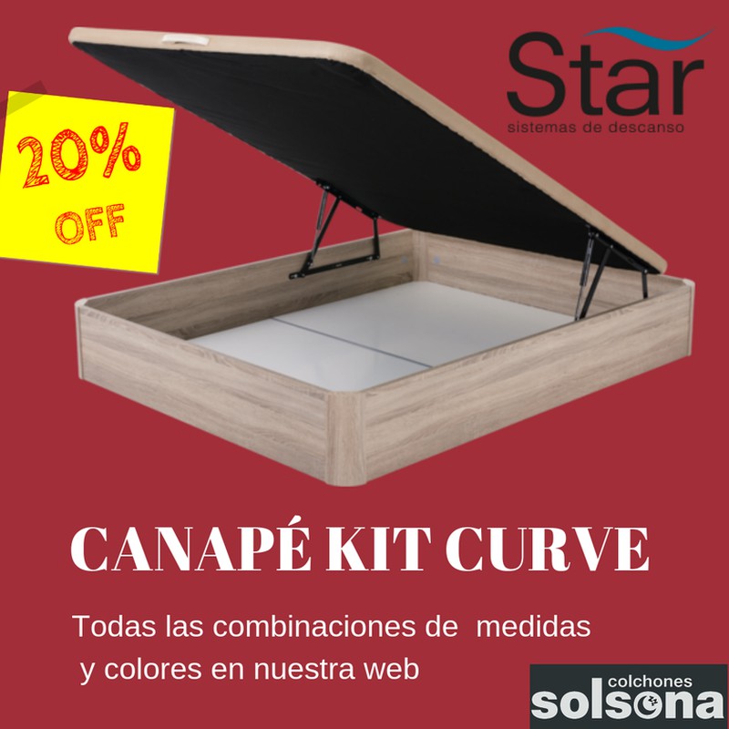 CANAPÉ KIT CURVE STAR AL 20% DE DESCUENTO