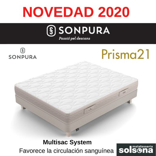 Novedad Sonpura 2020: 15% de descuento colchón Prisma 21