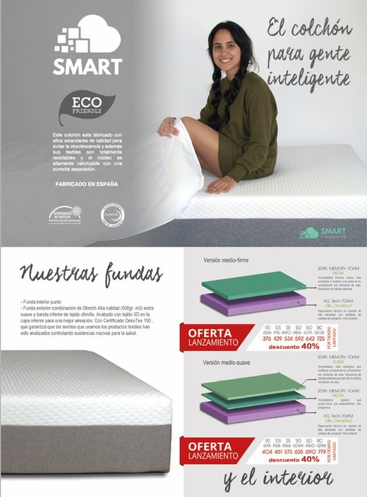 OFERTA DE LANZAMIENTO COLCHÓN SMART