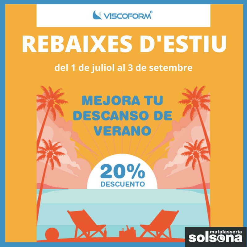 20% de descompte en matalassos Viscoform