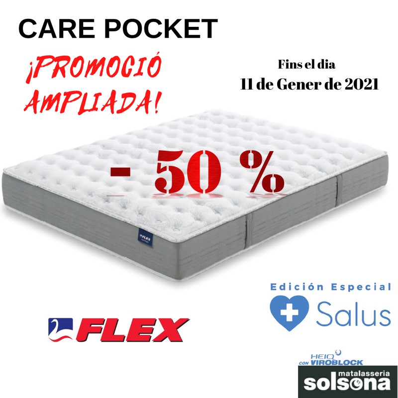 Oferta matalàs Care Pocket a l'50% ampliada