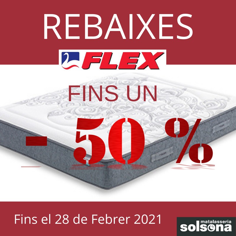 Flex: fins a un 50% en les Rebaixes d'gener 2021