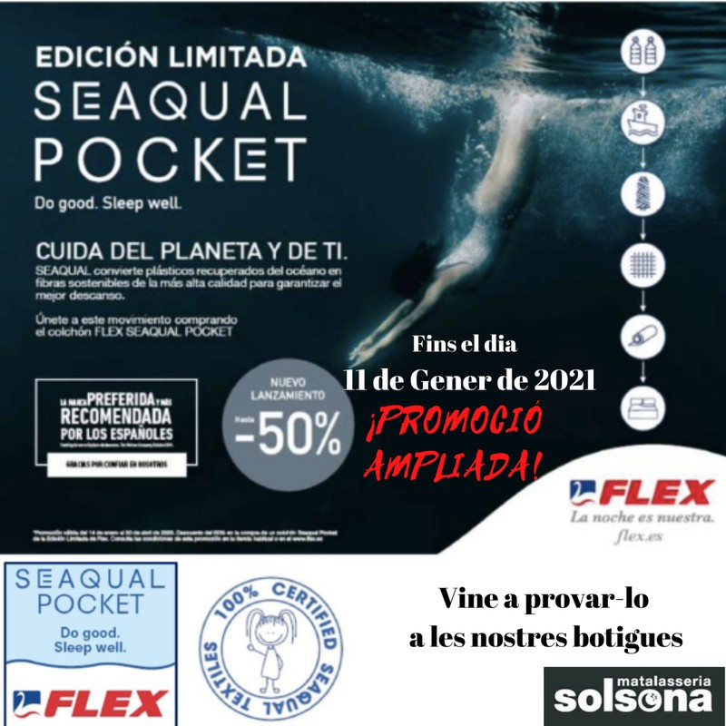 Ampliada la promoció de l'matalàs Seaqual Pocket de Flex