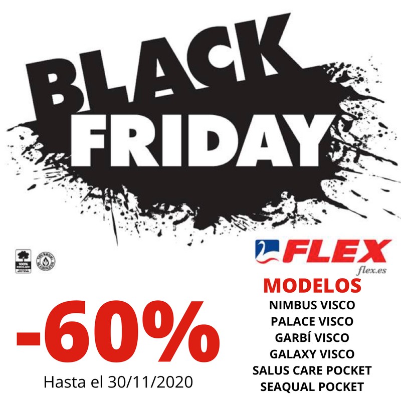Black Friday: colchones Flex al 60% de descuento