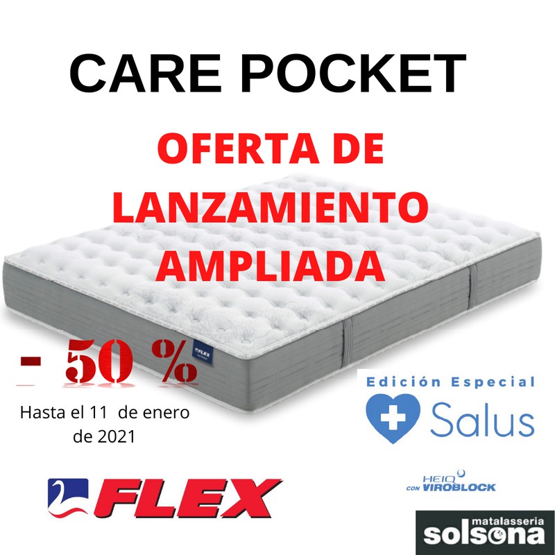 Oferta ampliada colchón Care Pocket de Flex