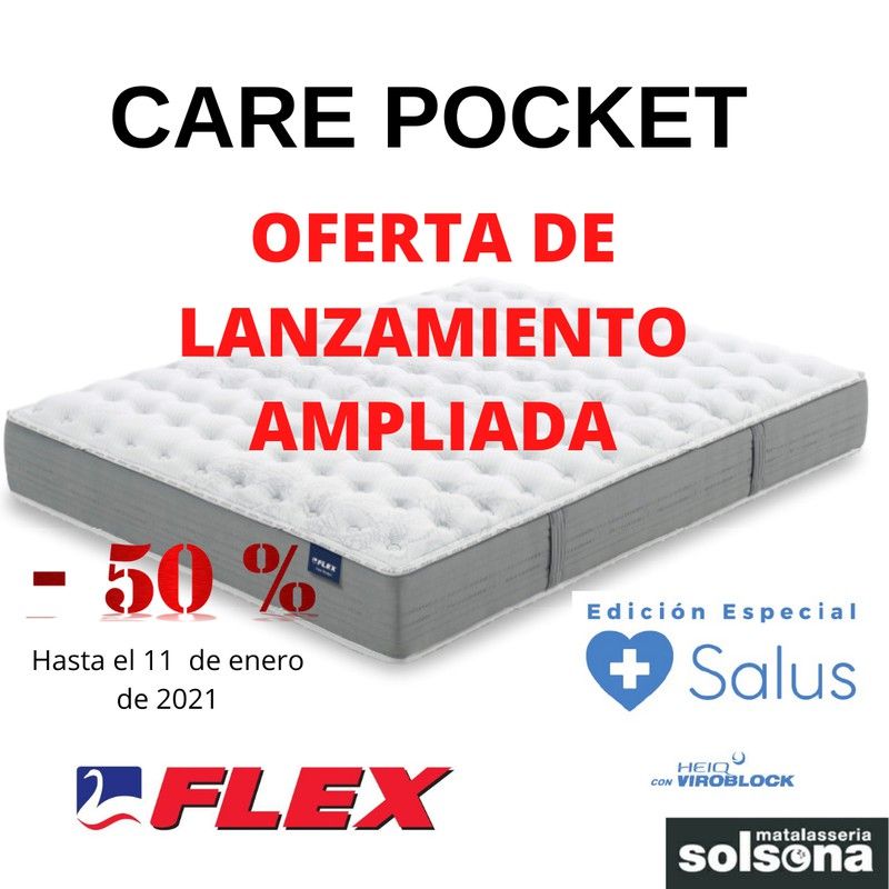 Oferta ampliada colchón Care Pocket de Flex