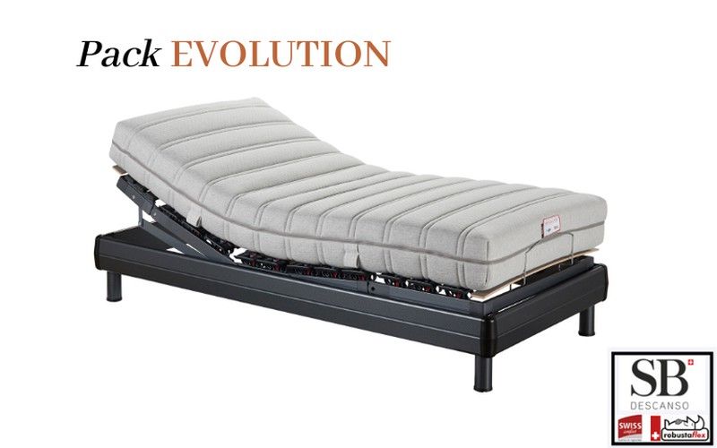 PACK EVOLUTION (SOMIER MOTOR): Somier Suiza Basel + Colchón de làtex Luna Evolution