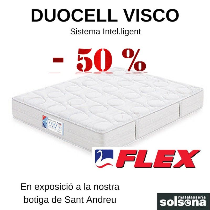 Podeu consultar aquest matalàs i altres de Flex amb descompte en l'apartat de la marca Flex