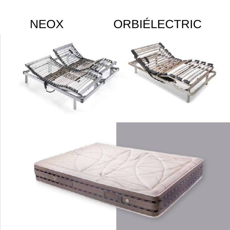 Pack Somier eléctrico Neox u Orbieléctric + Colchón Anuk