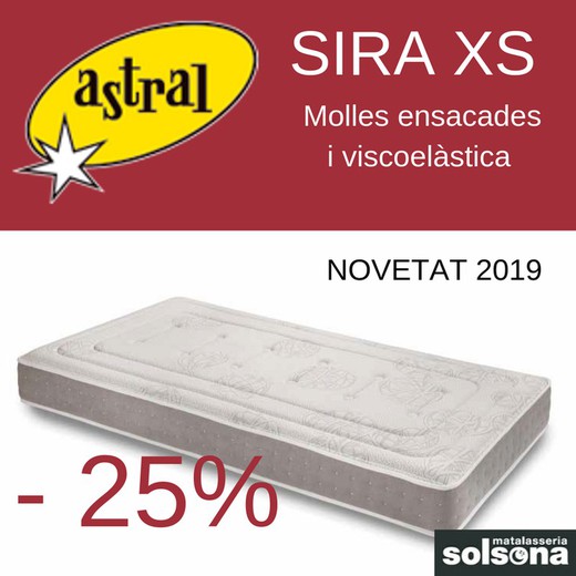 25% de descompte al matalàs Sira XS d'Astral