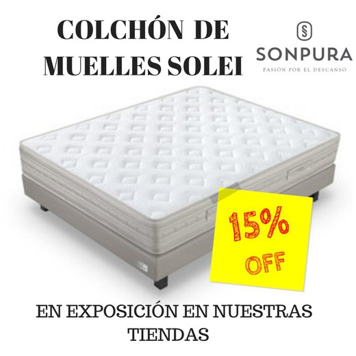 Colchón de muelles Solei de Sonpura: 15% de descuento.