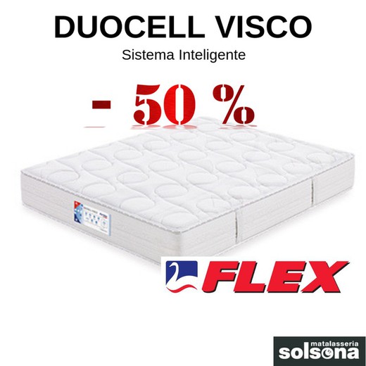 Descuento del 50% en colchón Duocell Visco de Flex