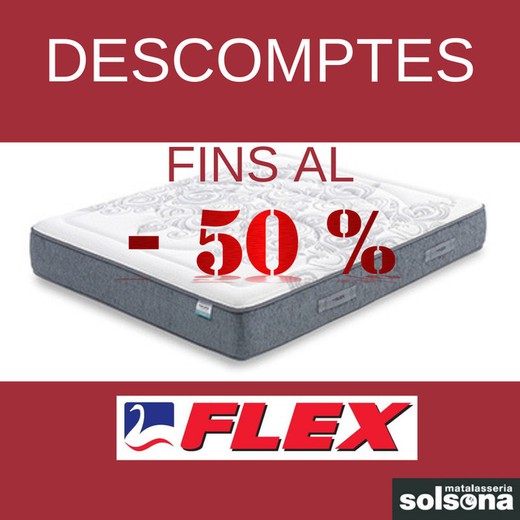 Increíbles descuentos en colchones Flex hasta el 50%