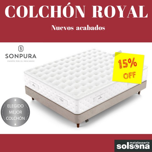 Colchón micromuelles Royal de Sonpura: nuevos acabados