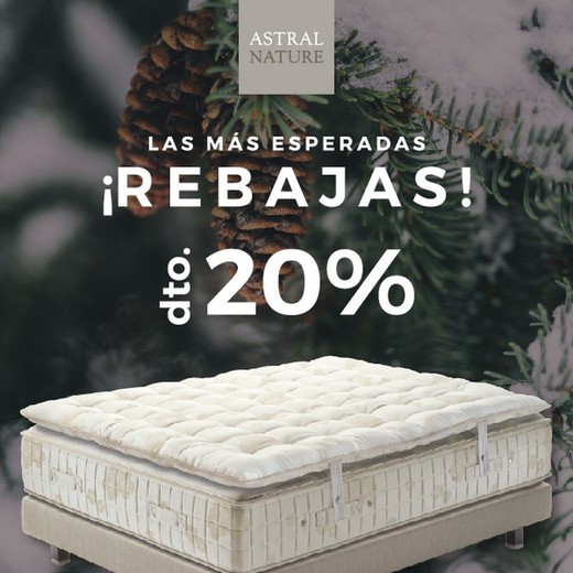 Rebaixes 20% en matalassos naturals d'Astral Nature