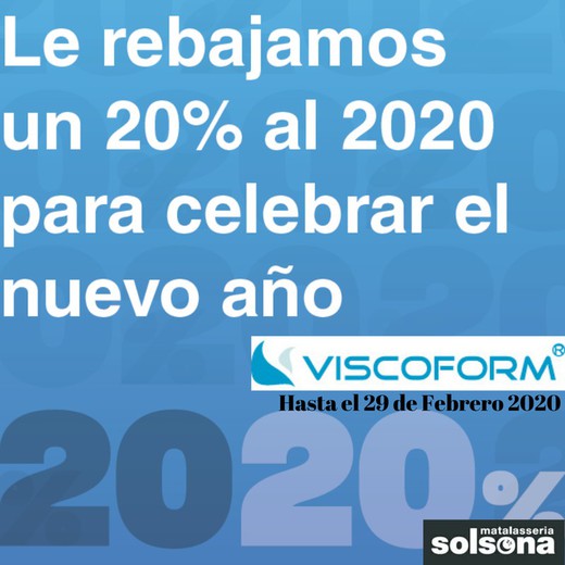 Rebajas: 20% de descuento en colchones Viscoform