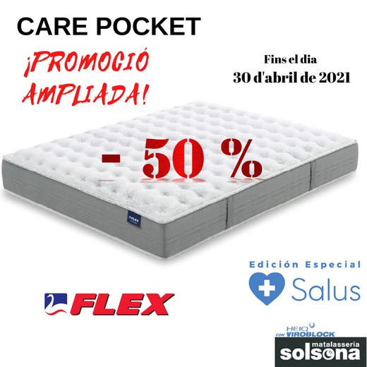 Oferta matalàs Care Pocket al 50% ampliada