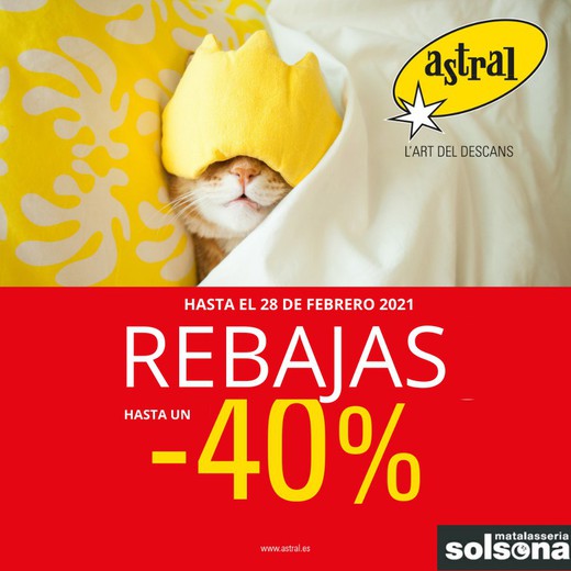 Astral ofrece hasta un 40% de descuento en sus Rebajas de enero 2021