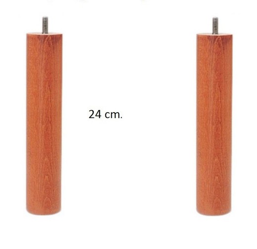 Juego de 2 patas madera 24 cm.