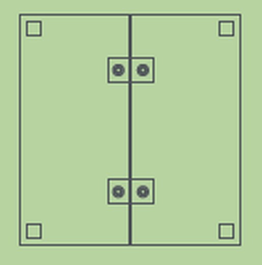 Juego pletinas unión marca Sonpura